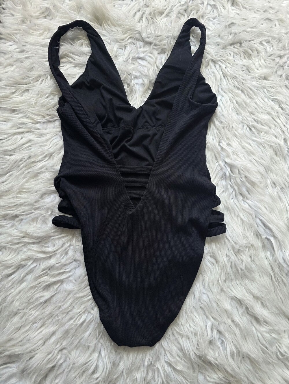 BECCA Black One-Piece Swimsuit with Side Strap Detail - Picture 2 of 5